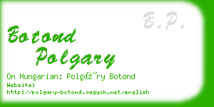 botond polgary business card